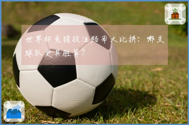 世界杯竞猜投注赔率大比拼：哪支球队更具胜算？